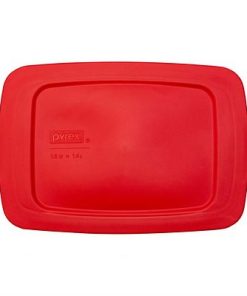 Pyrex® Red Lid for Easy Grab® 1.5-quart Rectangular Glass Loaf Pan