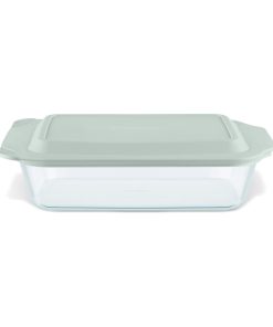Pyrex® Deep 7 x 11 Rectangle Glass Baking Dish with Sage Green Lid