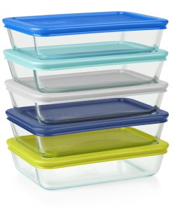 Pyrex® Simply Store® 10-piece Meal Prep Rectangular Glass Storage Set