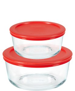 Pyrex® Simply Store® 4-piece Round Glass Storage Set