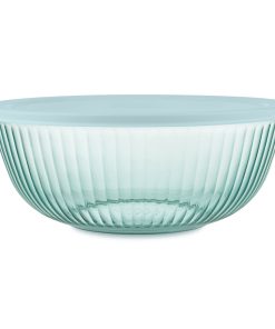 Pyrex® Colors Sculpted Tinted 4.5-quart Mixing Bowl with Lid. Aqua