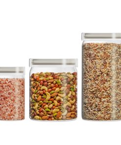 Pyrex® 3-Piece Lightweight Glass Canister Set