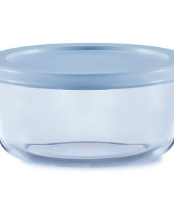 Pyrex® Simply Store® Tinted 2-cup Round Storage with Plastic Lid. Blue