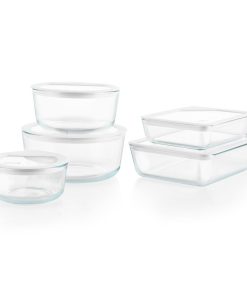 Pyrex® Ultimate 10-Piece Glass Storage Set with Glass Lids