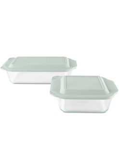 Pyrex® Deep 4-piece Baking Dish Set with Sage Lids