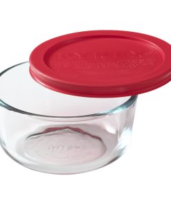 Pyrex® Simply Store® 2-cup Glass Food Storage Container with Red Lid